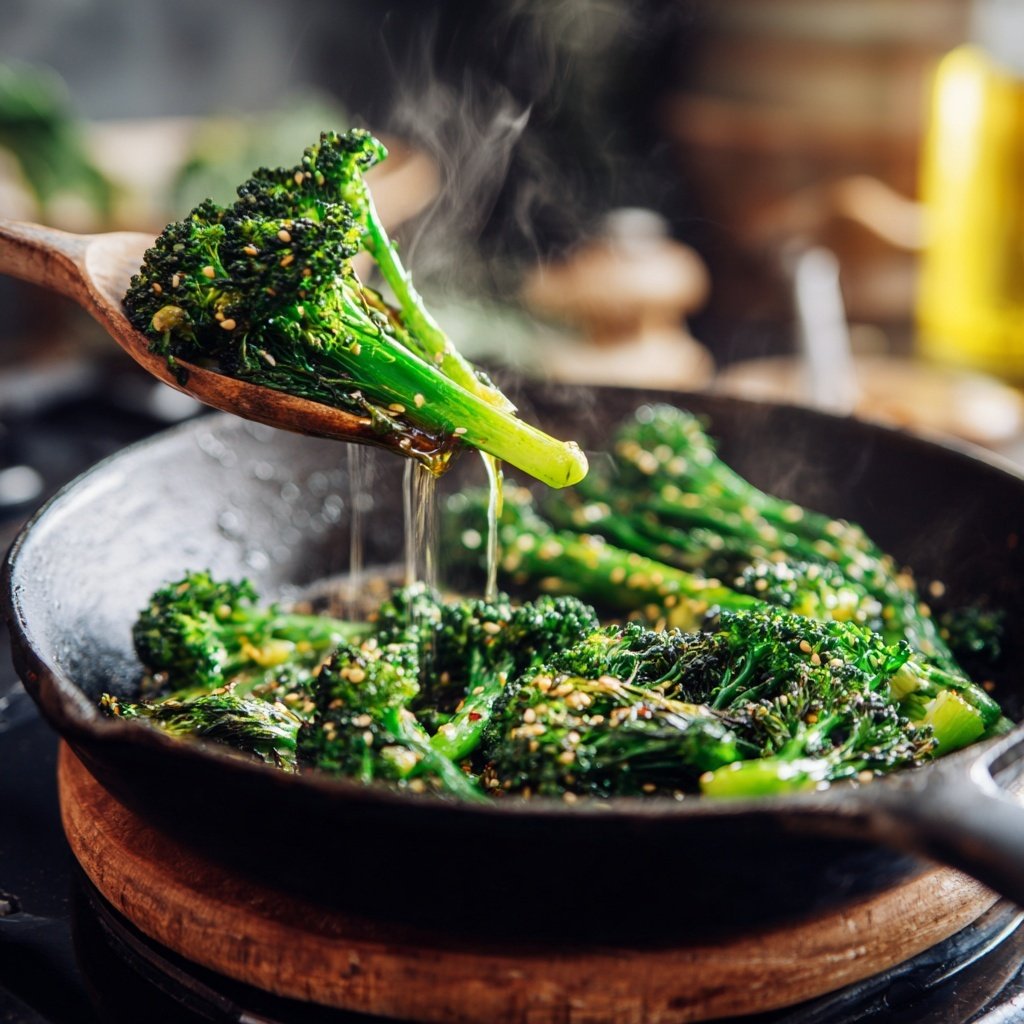Kalorienarme Pfanne Mit Brokkoli