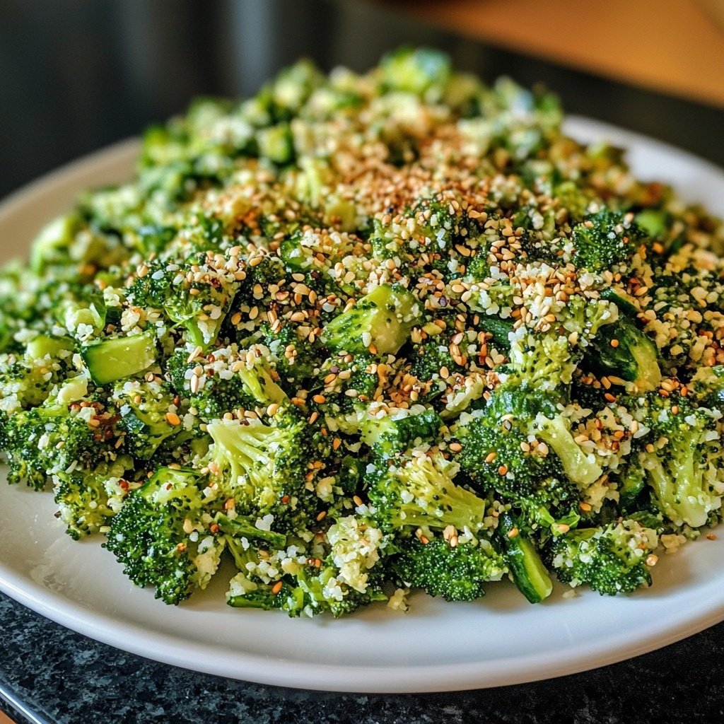 Brokkoli-, Grünkohl- und Erbsensalat