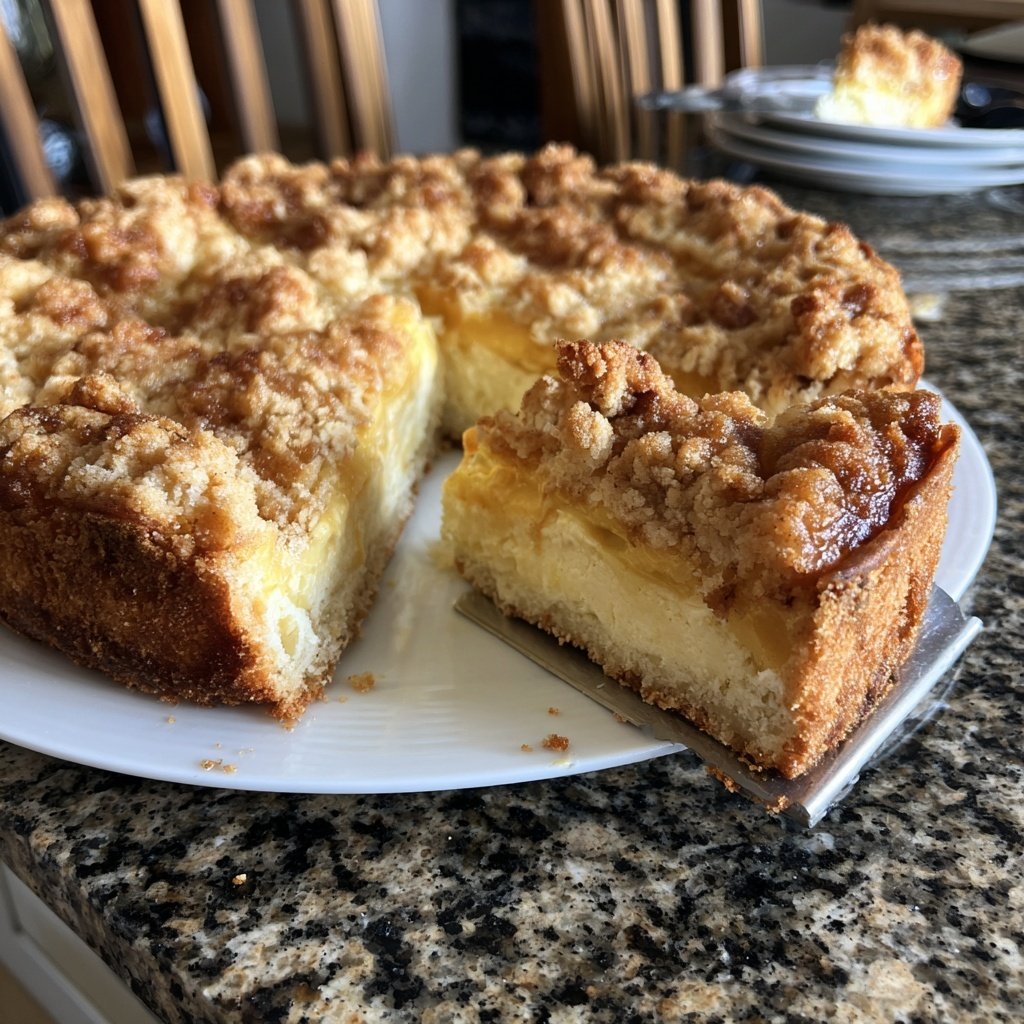 Streuselkuchen Mit Vanillepudding