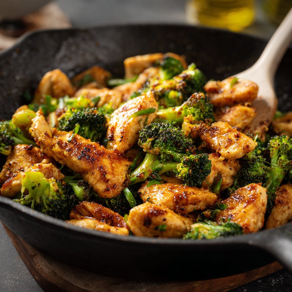 Brokkoli Hähnchen Pfanne Schnell