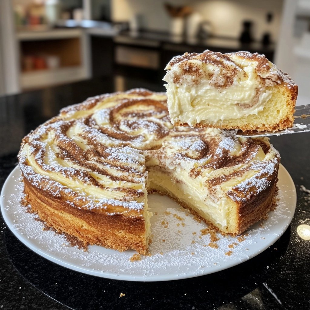 Zimtschnecken-Käsekuchen