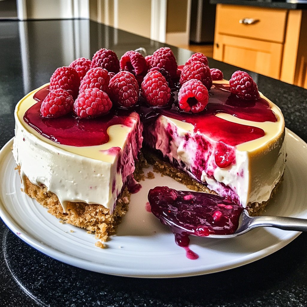 Himbeer-Cheesecake im Glas