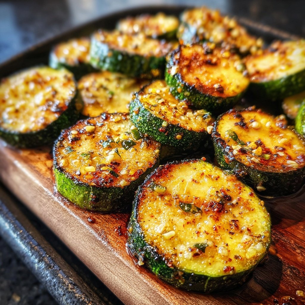 Knusprige Grill Zucchini Mit Knoblauch